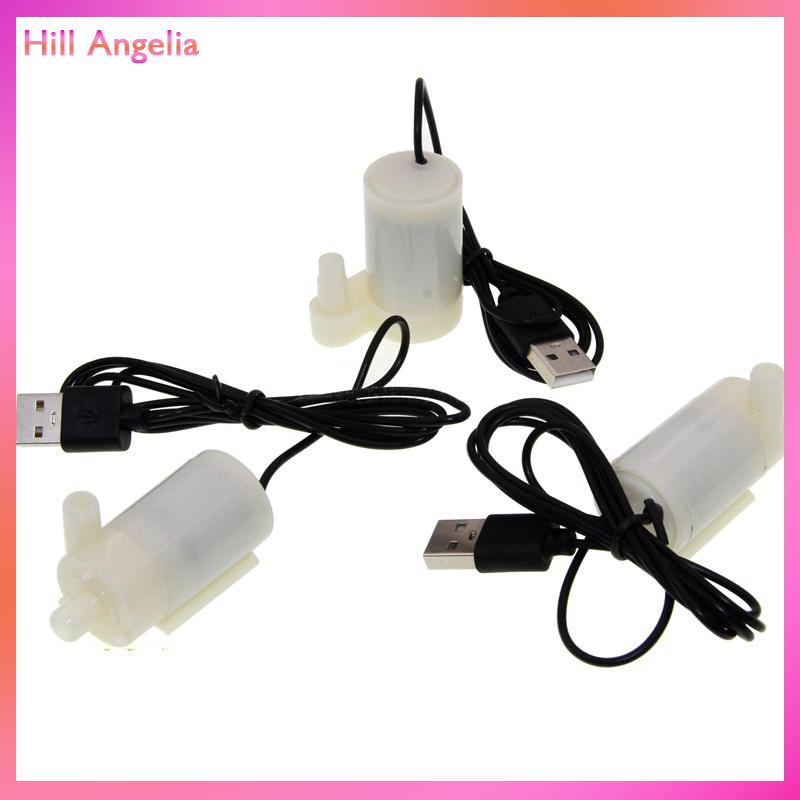 [Hill Angelia] Máy bơm nước mini chìm siêu nhỏ USB cho bể cá động cơ DC đài phun nước hồ cá