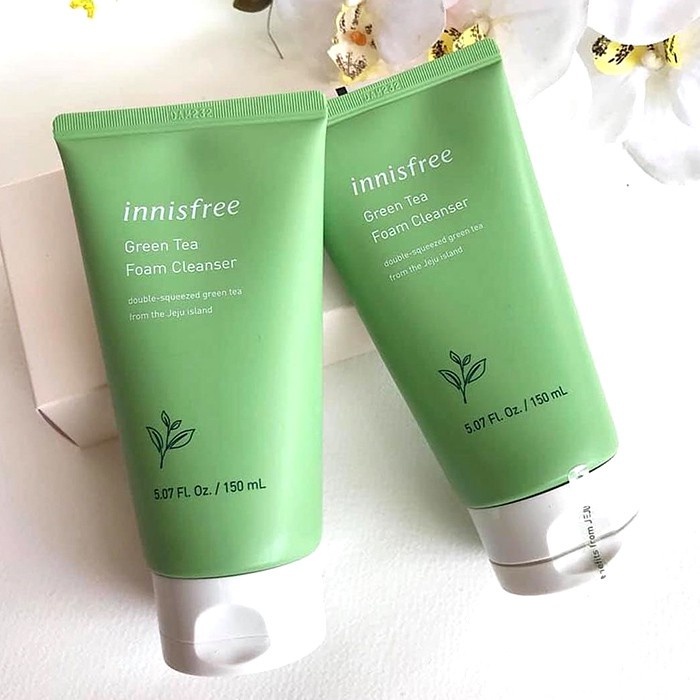 Sữa rửa mặt trà xanh Innisfree 150ml mẫu mới dưỡng trắng
