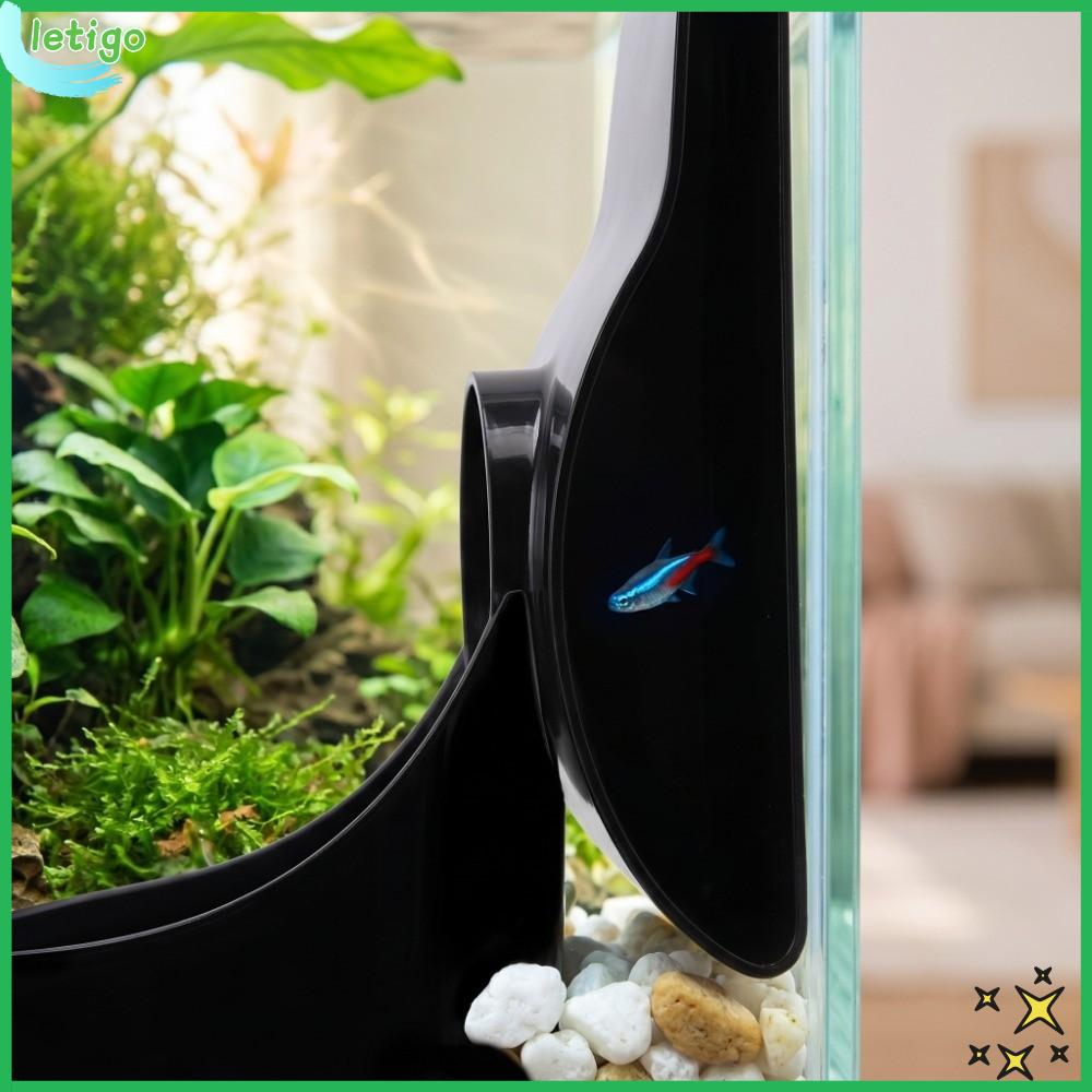 LETIGO Trắng Hang động bể cá Đen ABS Nơi trú ẩn của tôm Chức năng Ổn định Trang trí bể cá Bể cá