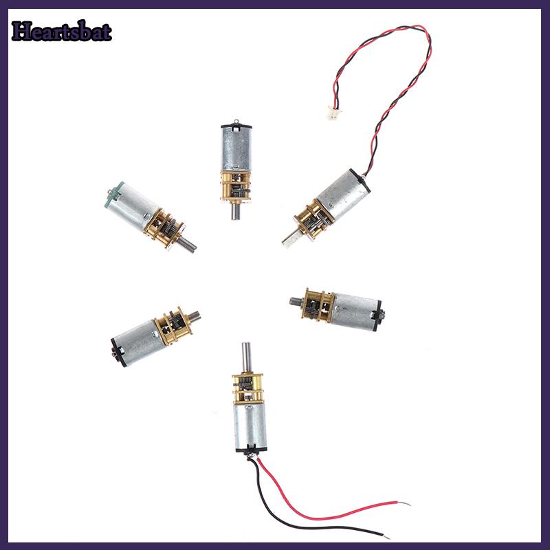 [Heartsbat] Micro N20 Bánh Động Cơ Tốc Độ Chậm Kim Loại Hộp Số Giảm Tốc Động Cơ Điện Tự Làm Đồ Chơi