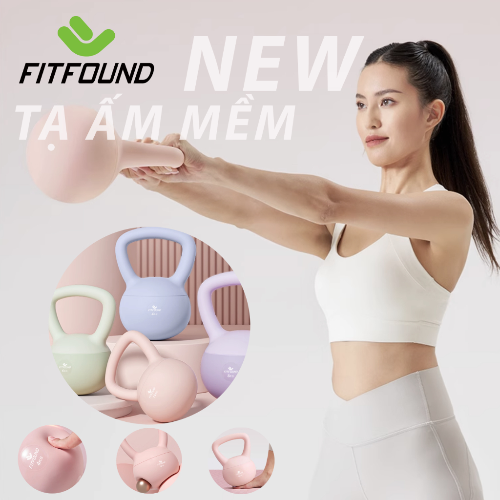 KETTLEBELL - Tạ Bình Vôi,Tạ Ấm,Tạ Quai Xách, Tạ Chuông Dụng CụTập Gym Tập Mông Đùi Gym Thể Dục Tại Nhà