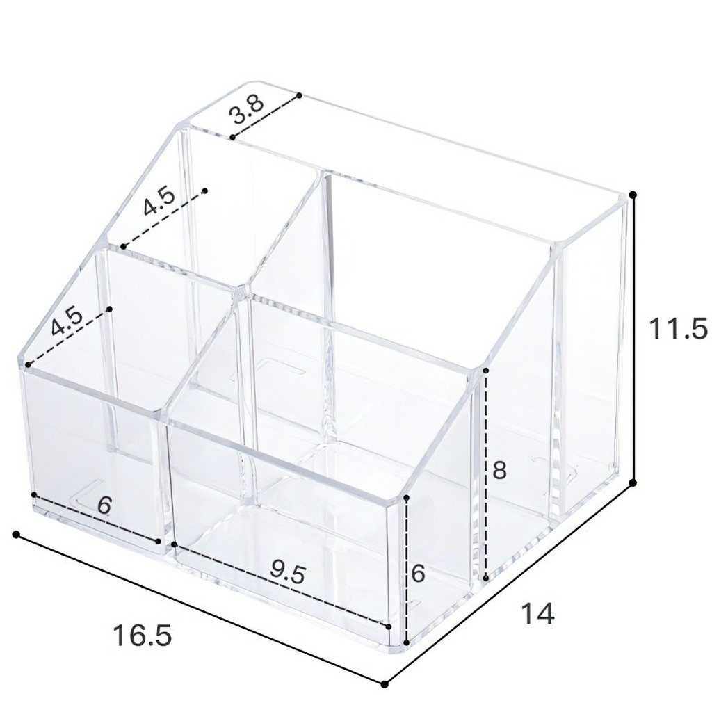 Ống đựng bút trong suốt để bàn kệ đựng bút tiện dụng đa năng cho học sinh -Aeneas Shop