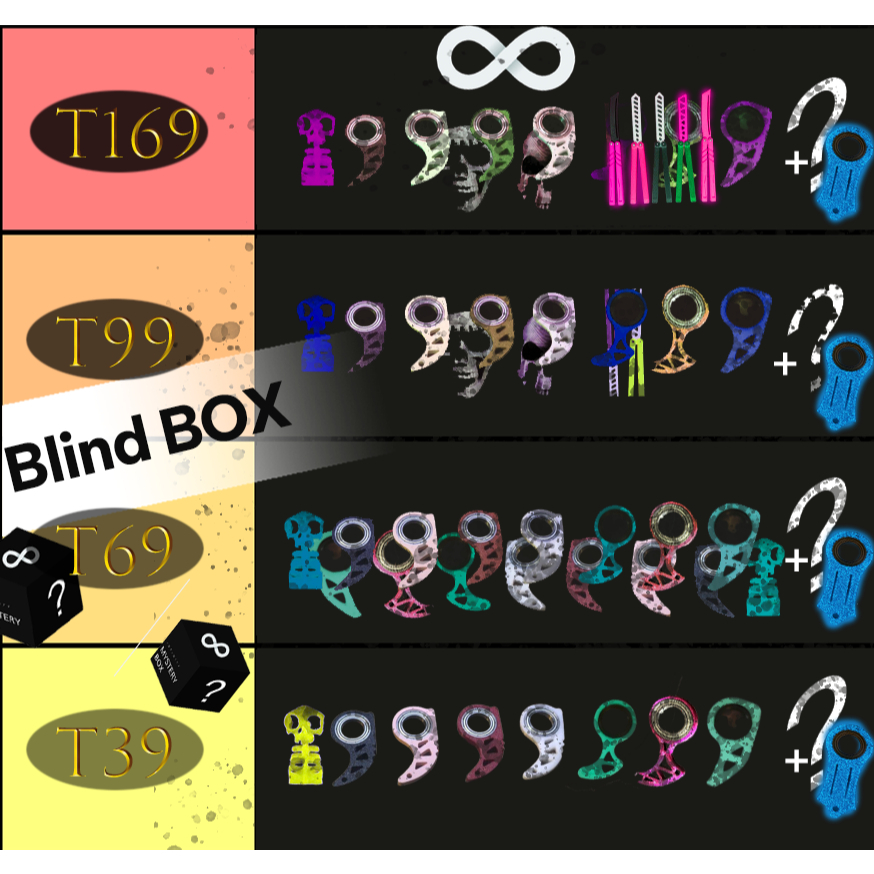 Túi Mù Blind Box INFINITY -Vô Hạn Quà Tặng Keyrambit, Balison Limited Edition _Đọc Kỹ Mô Tả
