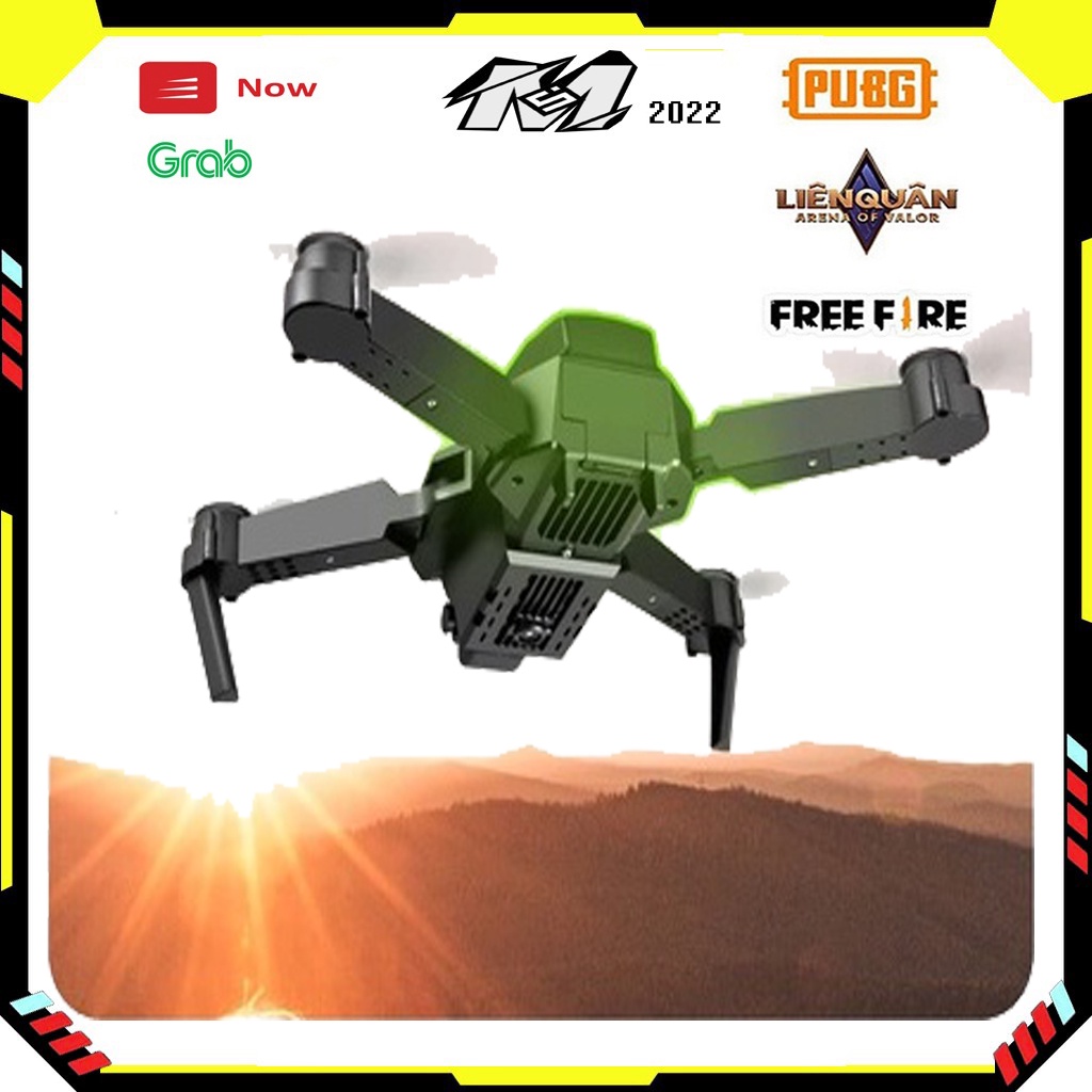 Flycam E88 Pro Drone 4K HD Camera Kép Có Định Vị 1080P WiFi Pin Khỏe Bay Xa 200M Máy bay