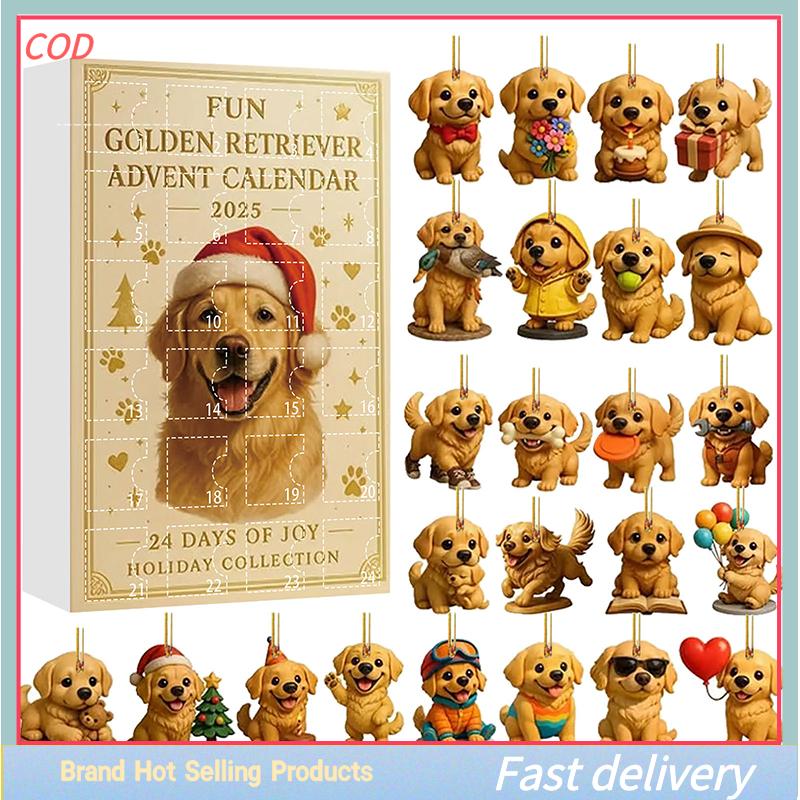 [COD]PkYeG💖💖💖 2025ปฏิทินโกลเด้นรีทรีฟเวอร์, 2025ปฏิทินการถือกำเนิดปั๊กปฏิทินคริสต์มาสที่มี24โกลเด้นรีทรีฟเวอร์ ราคา 138 บาท*ส่งฟรี