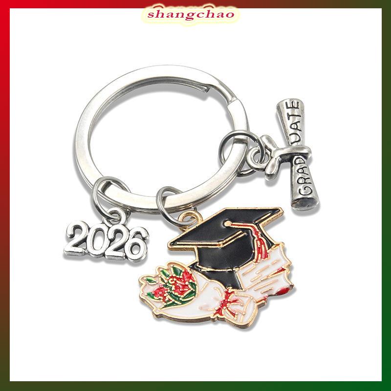 shangchao Kim loại tốt nghiệp cap Gown Keychain 2026 sinh viên lễ món quà lưu niệm độc đáo cho bạn bè bên bạn cùng lớp - 2