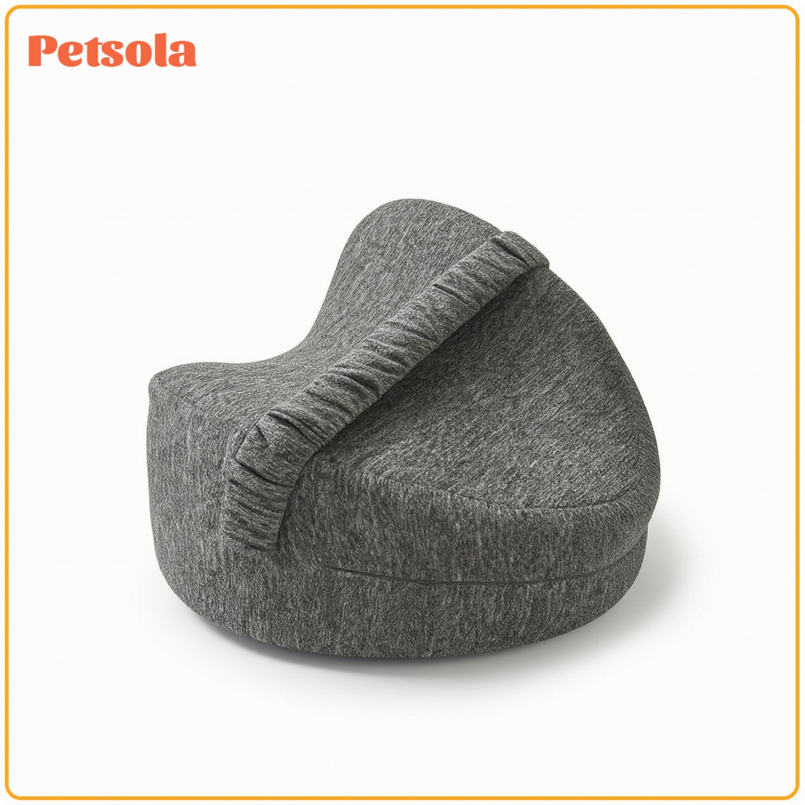 ของใช้แม่และเด็ก PETSOLA Contoured Heart Shaped Pillow Zippered Memory Foam Pillow Ergonomic Removable for Women, Floor Lounging