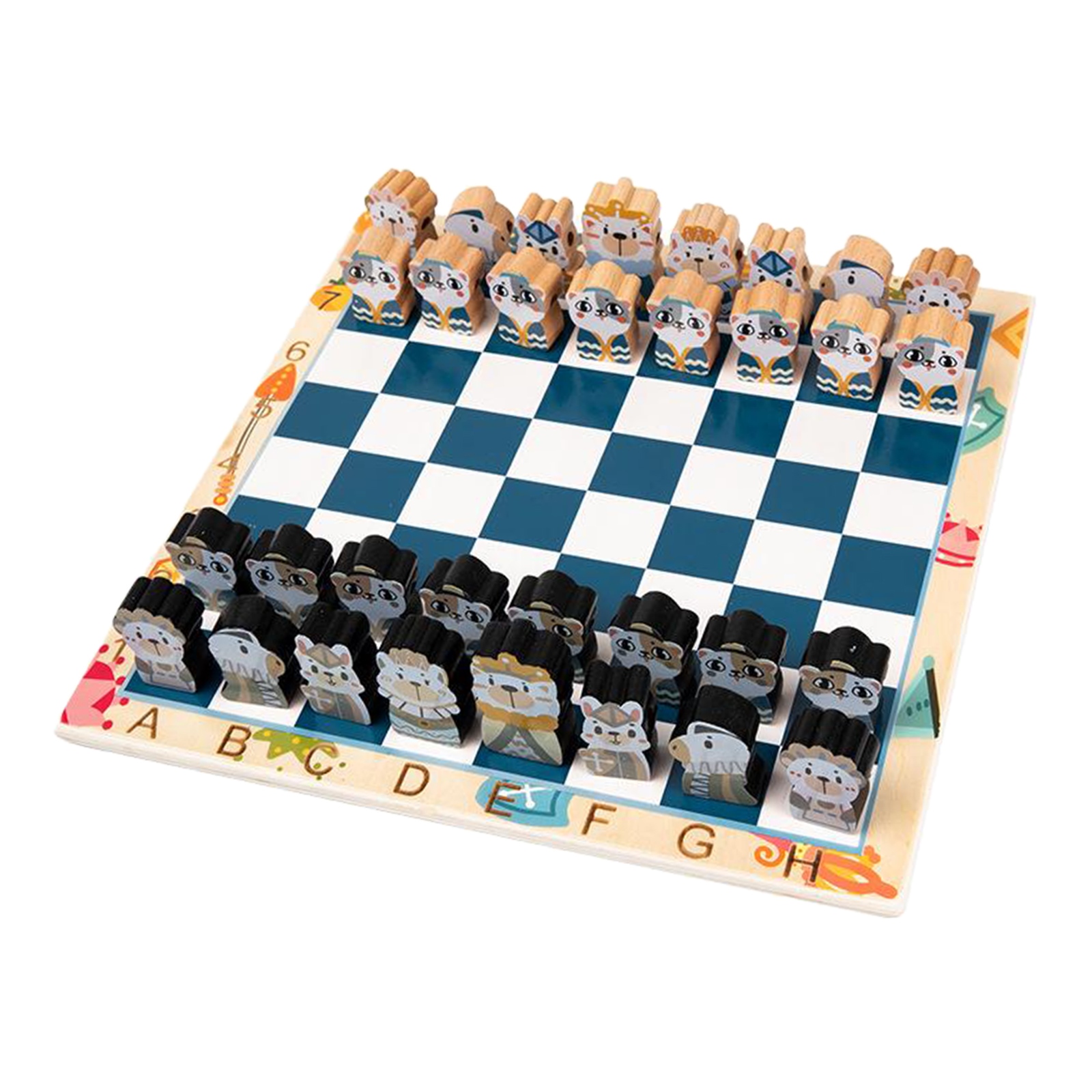 Mini Beast Animals Toys Family Games Chess Pieces Boy Jungle Chess Chinese Game 