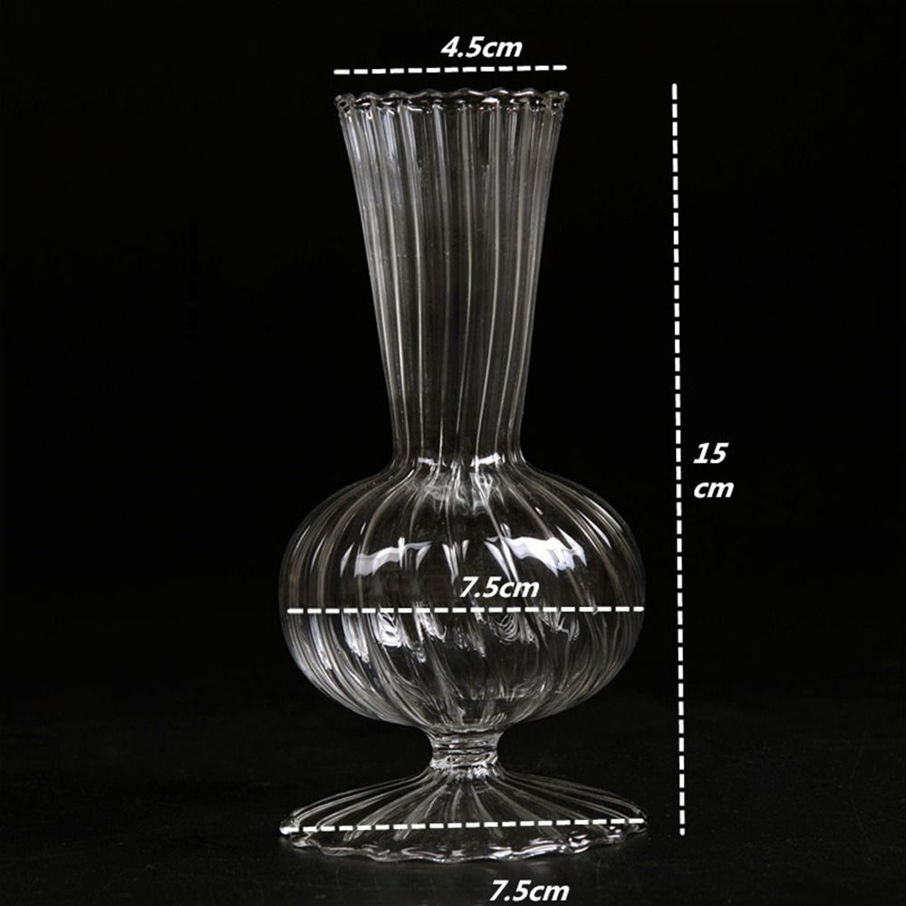 MAYLATI Hydroponic Nordic Creative Transparent Glass Vases Plant Bottle Flower Pot Table Vase