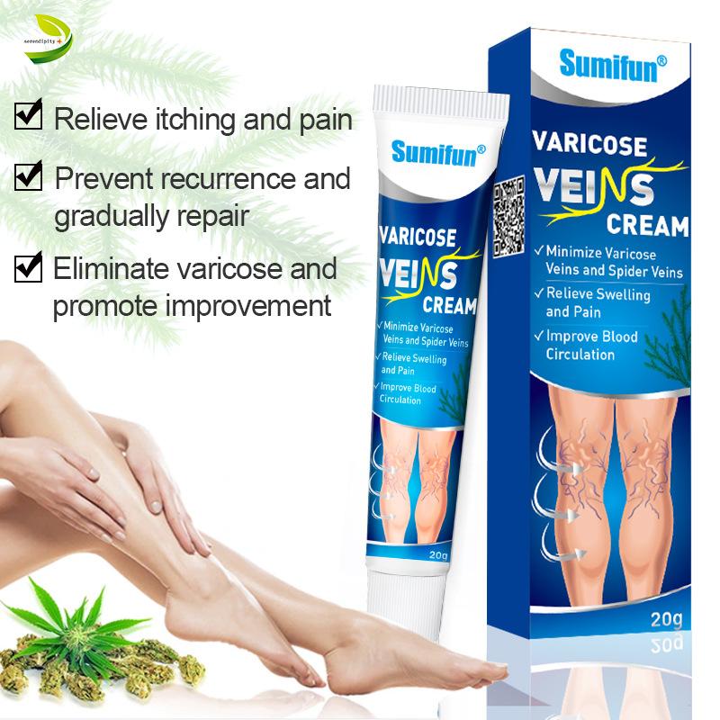 Varicose Veins Cream, Effective Clinicals Vein Care Cream Skin Professional Earthworm Leg Treatment 