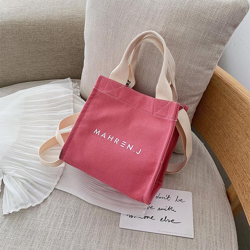 Summer Canvas Bag Womens Bag 2019 New Style Fashion Korean Style Versatile Shoulder Bag INS One-Shoulder Japanese-style Girls Small Cloth Bag