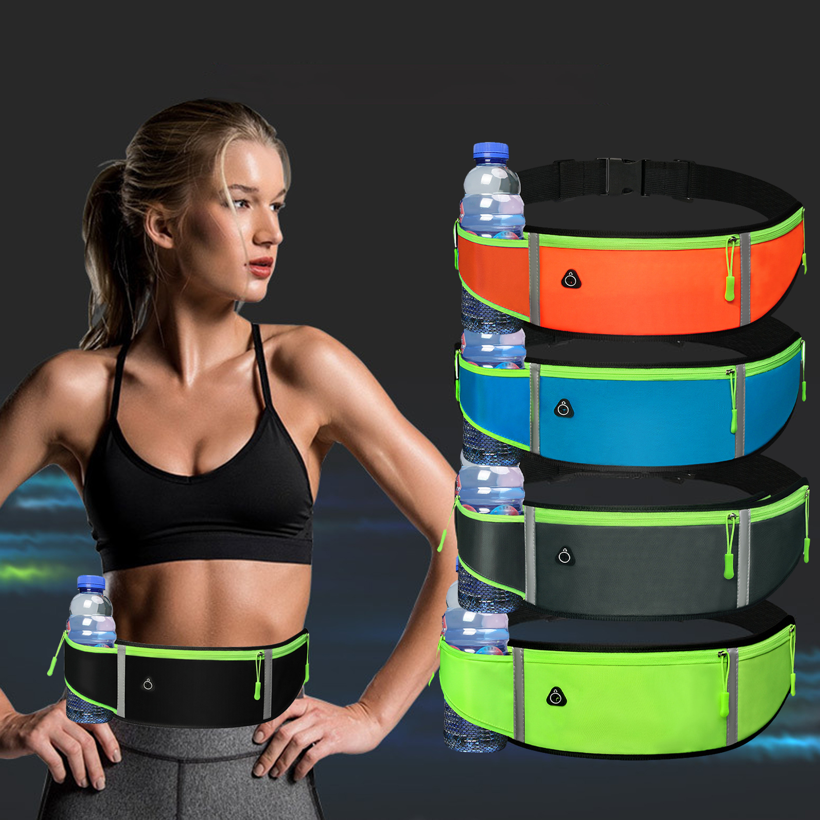 Ralapu Breathable Running Belt Sports Fanny Pack and Functional Sports