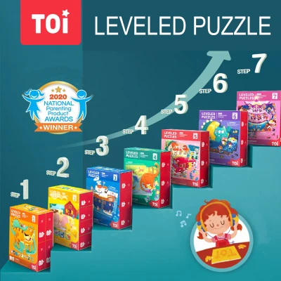 [Local Stock] Kids Leveled Puzzles growing leanring puzzles 7 sets Education puzzle enlightenment intelligence children toys puzzles