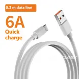 Vintlook Loại-C duy nhất-đầu Cáp dữ liệu Flash phí 6A Cáp sạc thích hợp cho Android Điện thoại di động