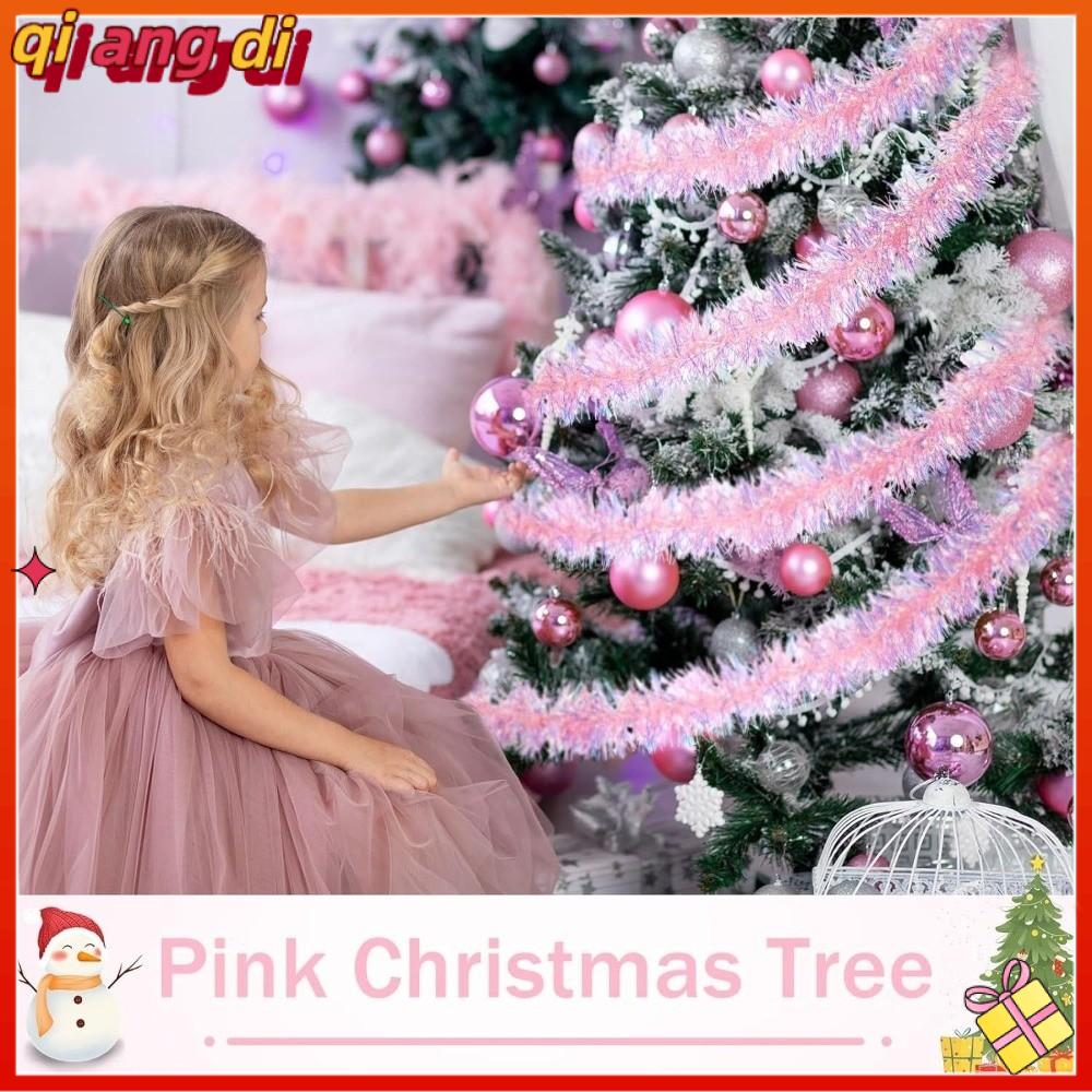 QIANGDI 2 triệu Dây  tuyến Phụ kiện tự làm Đa cảnh Đồ trang trí cây Giáng sinh  Lấp lánh với sequin Vòng hoa hồng Giáng sinh