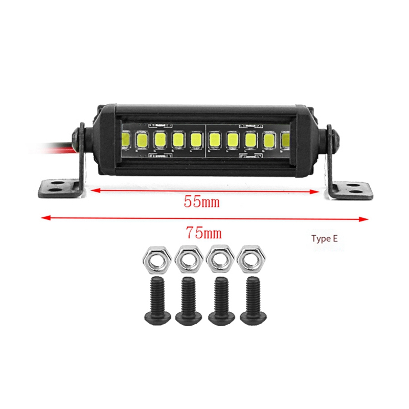 RC Car Roof Lamp 24 36 LED Light Bar for 1/10 RC Crawler SCX10 90046/47 SCX24 D90 TRX4 Body - 5