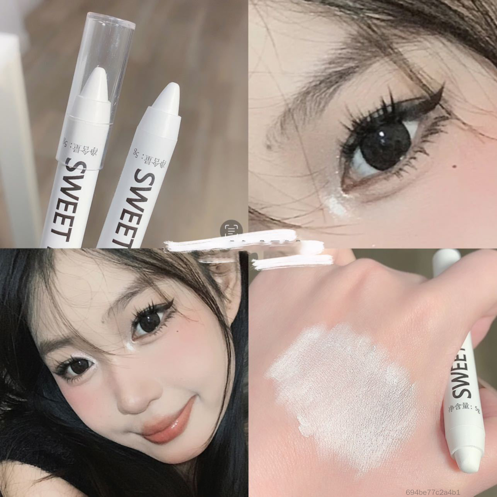 Sweet Min Silkworm Highlighter Pen có cùng một viên ngọc trai nâng mắt Silkworm Pencil Burst Eyeshadow Stick Makeup JS-022-VN - 4