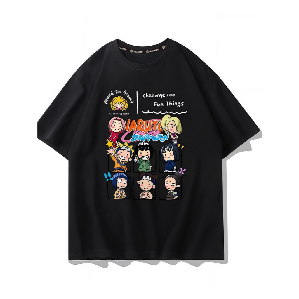 T-shirt Anime Boruto Naruto – Sarada Uchiha – Taille S à 5XL – Noir – Neuf Avec étiquettes