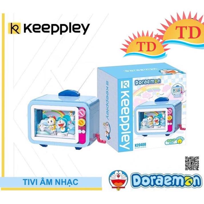 Đồ chơi lắp ráp xếp hình Doraemon Tivi âm nhạc chính hãng Keeppley