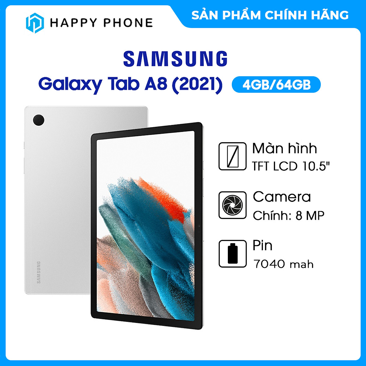 Máy tính bảng Samsung Galaxy Tab A8  (2022) - Hàng chính hãng - ĐÃ KÍCH HOẠT BẢO HÀNH ĐIỆN TỬ