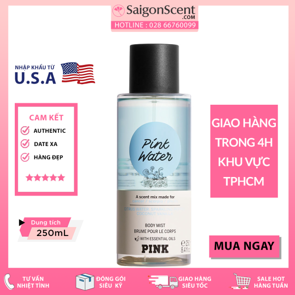 [SaigonScent] Xịt thơm toàn thân Victorias Secret PINK Water ( 250mL )