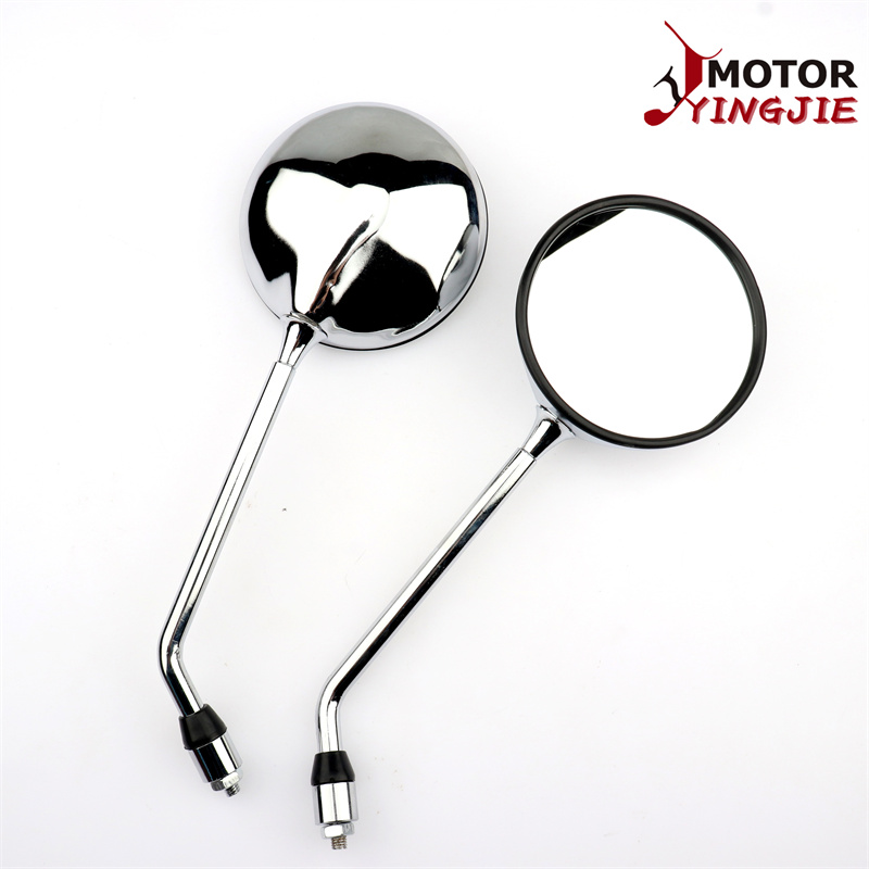 Thích hợp cho Honda strust Vua cb400ss cl400 Retro chống răng 10mm kim loại mạ crôm gương chiếu hậu gương chiếu hậu