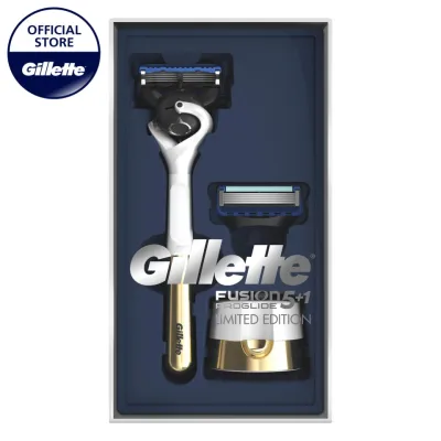 Gillette Fusion ProGlide Flexball Razor + 2 Blades Refills + Razor Stand