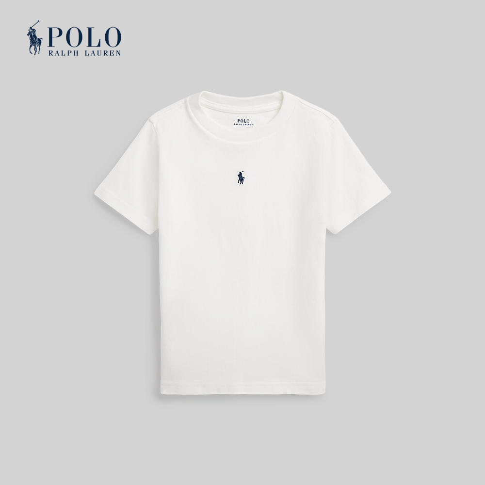 Polo Ralph Lauren Kids Boys Tee-Cotton Jersey Crewneck Tee CWPOTSHB8020783 100 White ราคา 3,300 บาท*ส่งฟรี