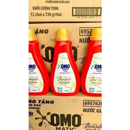 (Khuyến mãi)Nước giặt OMO matic+Comfor phiên bản giới hạn 720gr