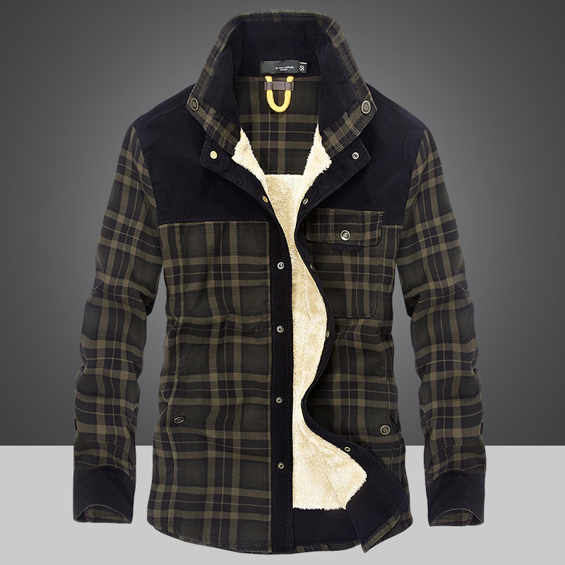 Flannel Plaid Jacket Fleece - Best 