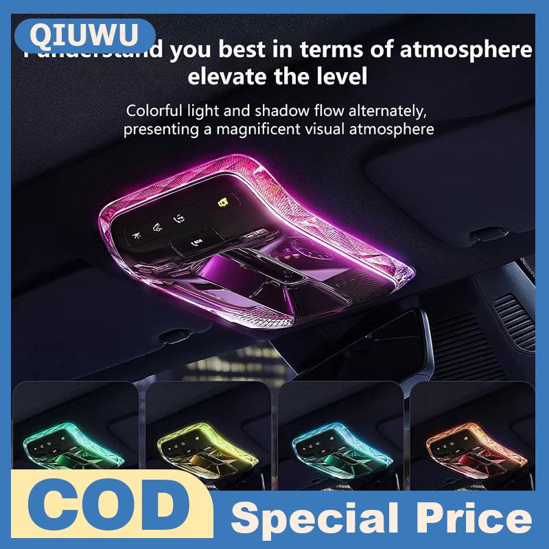 QIUWU Xe đọc sách ánh sáng pha lê trang trí khung môi trường xung quanh ánh sáng TRIM pha lê đọc Khung ánh sáng trang trí nội thất cho tự động nâng cấp Giá 53,429 Đồng*Miễn phí vận chuyển