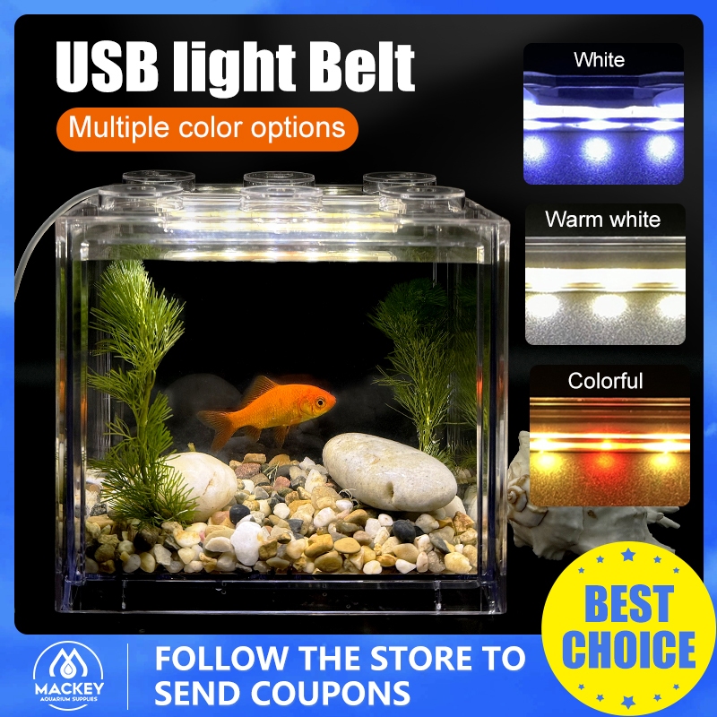 Mini LED Aquarium Light - Multiple Colors 