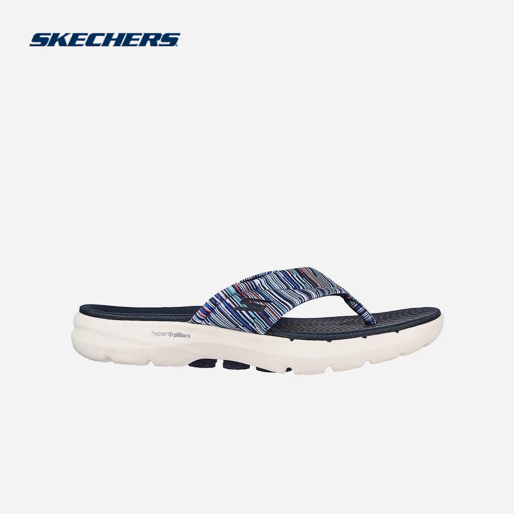 SKECHERS Dép xỏ ngón nữ Go Walk 6 Sandal-Bright Daze 141000-NVMT NTT5