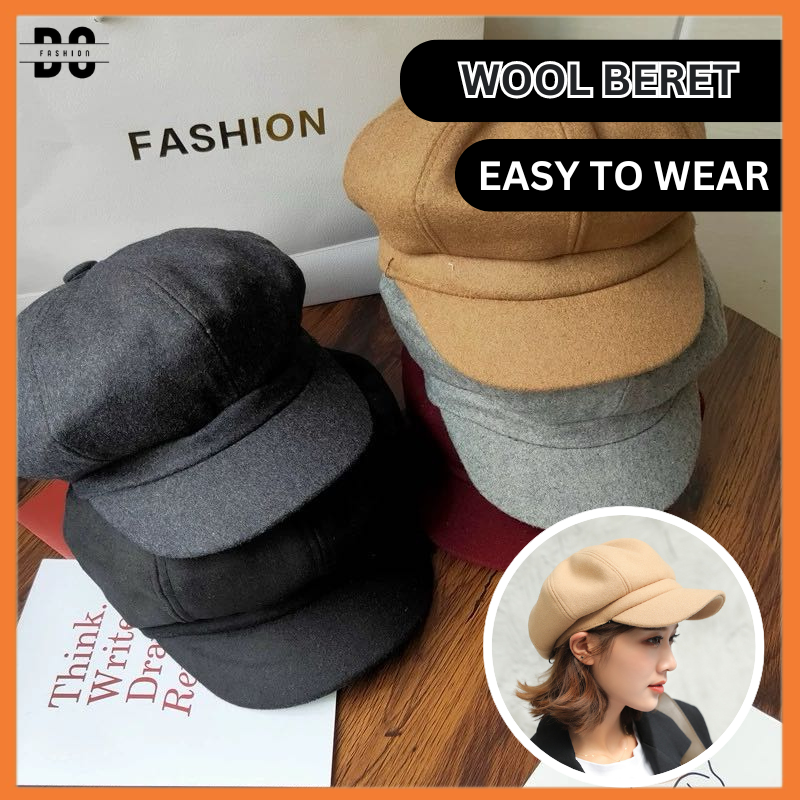 wool berets beret hat shopee Buy Beret Hat Women Wool Online at a Better Price Lazada Malaysia