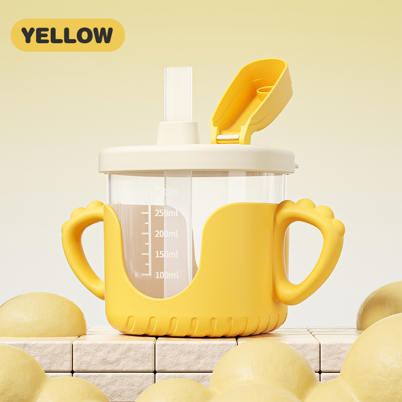 Children Straw Water Cup 300ml Baby Sippy Cup For Toddler Leak proof Baby Cup With Straw