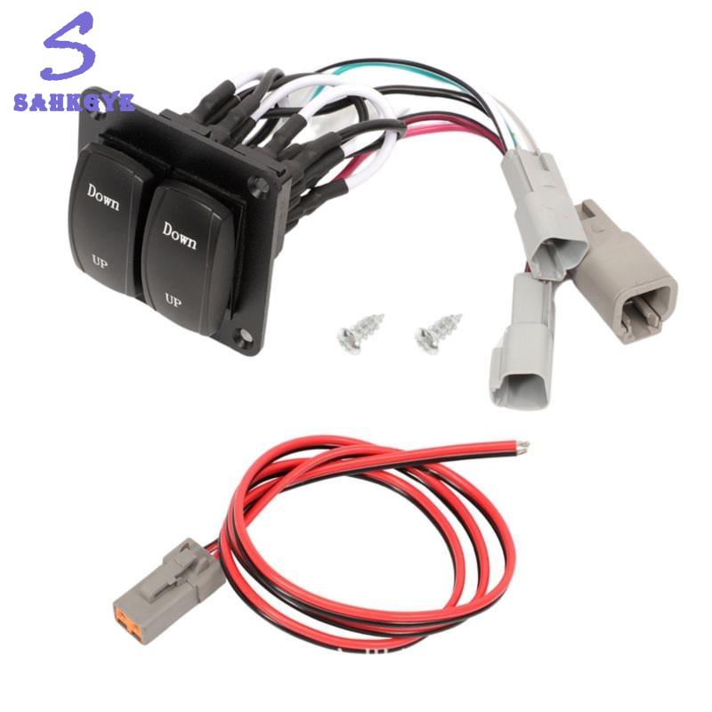 greatbuy666-For Marine Trim Tabs Compatible Double Rocker Switch Kit 10222211D Boat Switch Component 10222 211D ราคา 2,556 บาท*ส่งฟรี