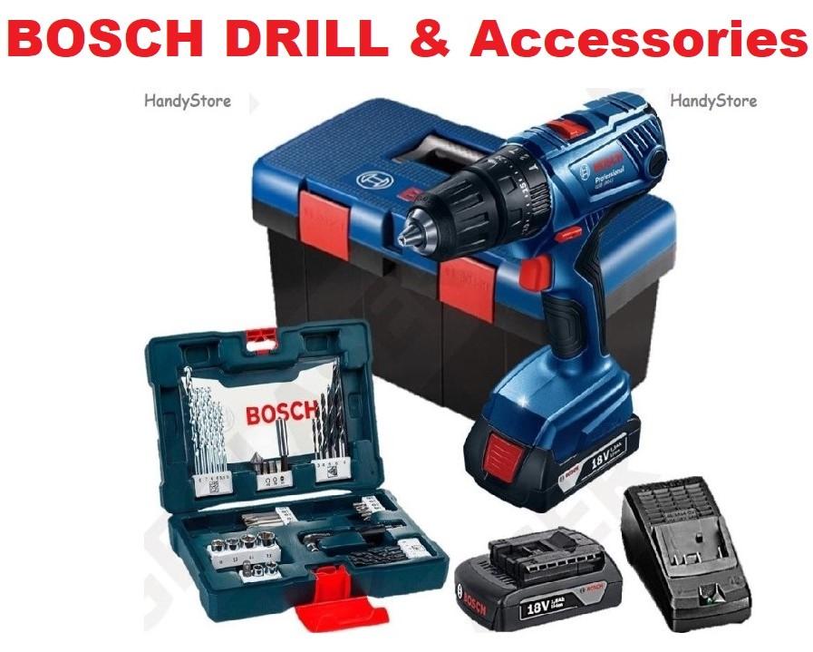 BOSCH CORDLESS DRILL/ IMPACT BATTERY DRILL/ WITH ACCESSORIES AND