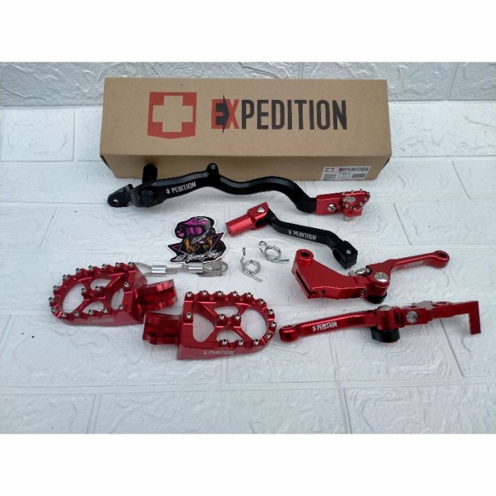 PAKET EXPEDITION CRF 150 PEDAL REM SET OPERAN GIGI SET HANDLE Harga 1,485,000 rupiah*Gratis Ongkir