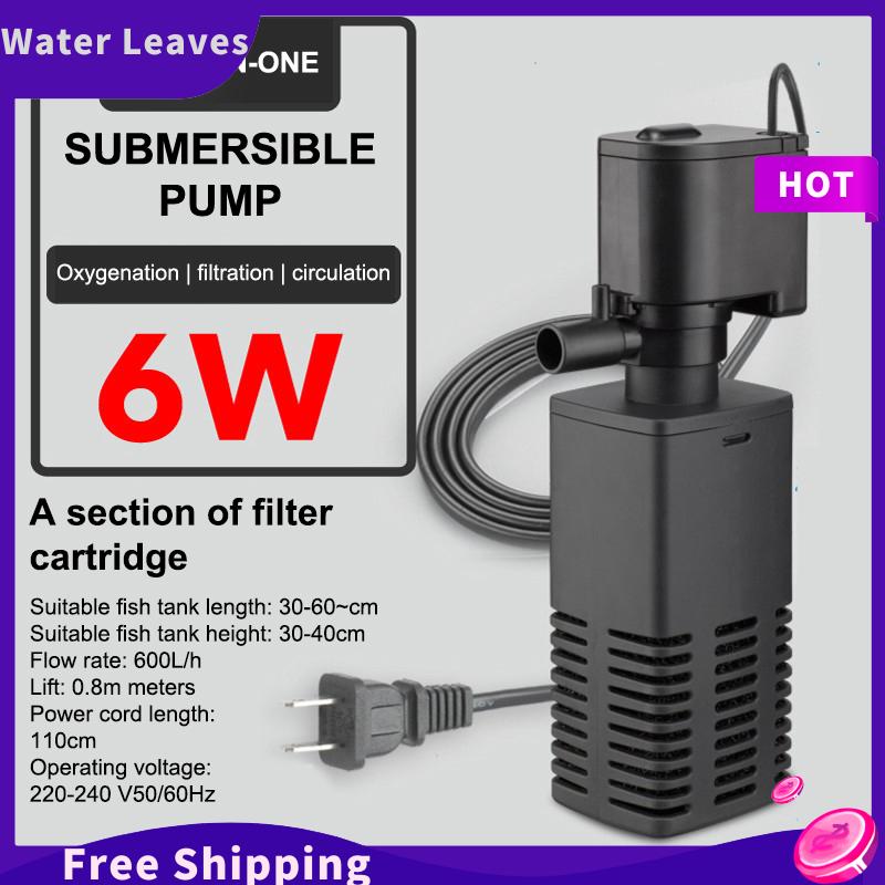 [Water]Hot Sale Freeshipping Nhựa 3 Trong 1 Fish Tank Lọc Lọc Tăng Oxy Không Khí Aquarium Lọc Với Bên Trong Miếng Bọt Biển 4 6 12 20 30W - 2