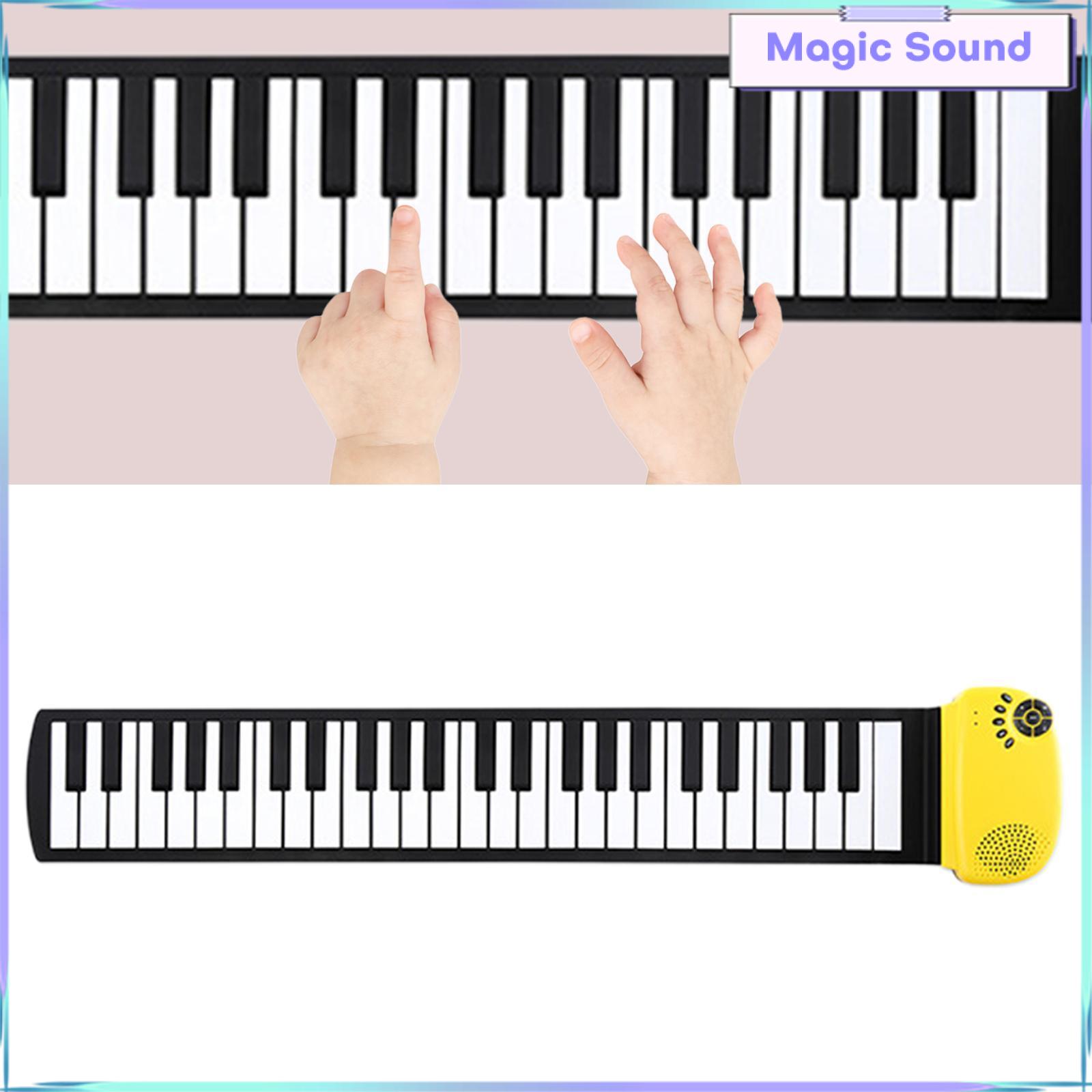 Âm thanh kỳ diệu piano cuộn 49 Phím Mạnh Mẽ Silicone Cuộn ra bàn phím Piano điện tử Cho Người Mới Bắt Đầu Trẻ Em Trẻ Em Trẻ Em Người Lớn Món Quà Sinh Nhật