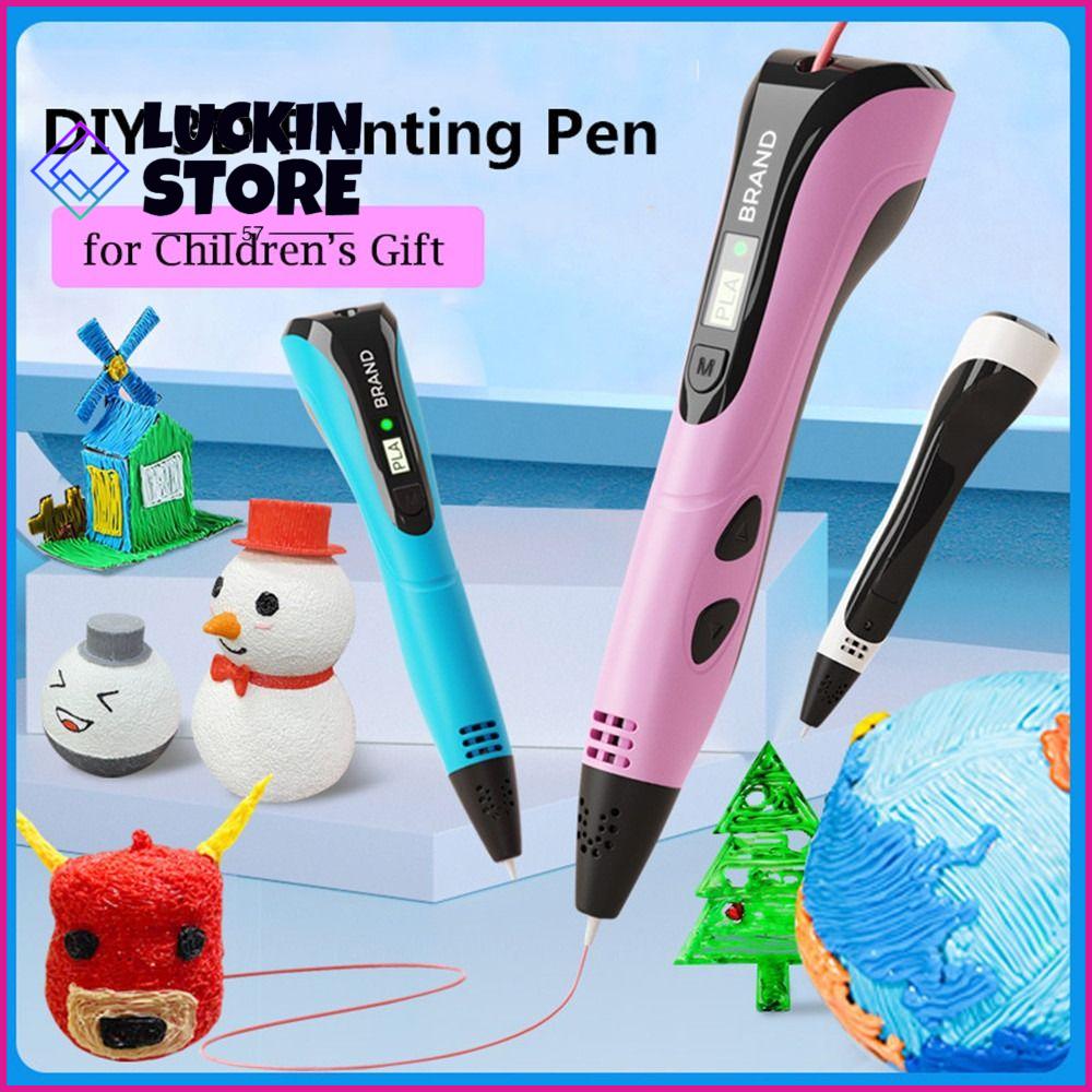 TREND 57SHOP Đồ Chơi sáng tạo Trẻ em Ủng Hộ Giáng sinh Birthdy Quà Tặng TỰ LÀM Quà Tặng PLA Filament Với MÀN HÌNH LCD Màn Hình Nghệ thuật Máy In 3D In Ấn Bút 3D Bút Nguồn Cung Cấp bản vẽ