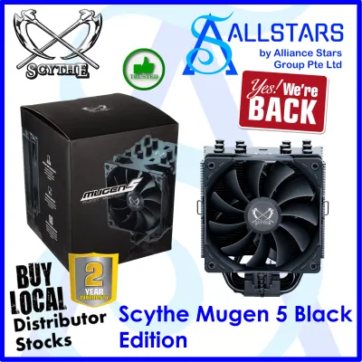 (ALLSTARS : We are Back / PROMO) Scythe Mugen 5 Black Edition (SCMG-5100BE) CPU Cooler (Warranty 2years with Tech Dynamic)