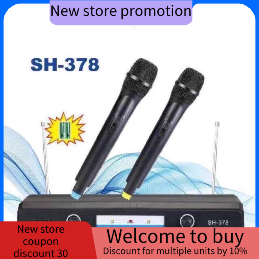 Asseenontv #SH-378 Microphone  Wireless With Free Battery High Quality