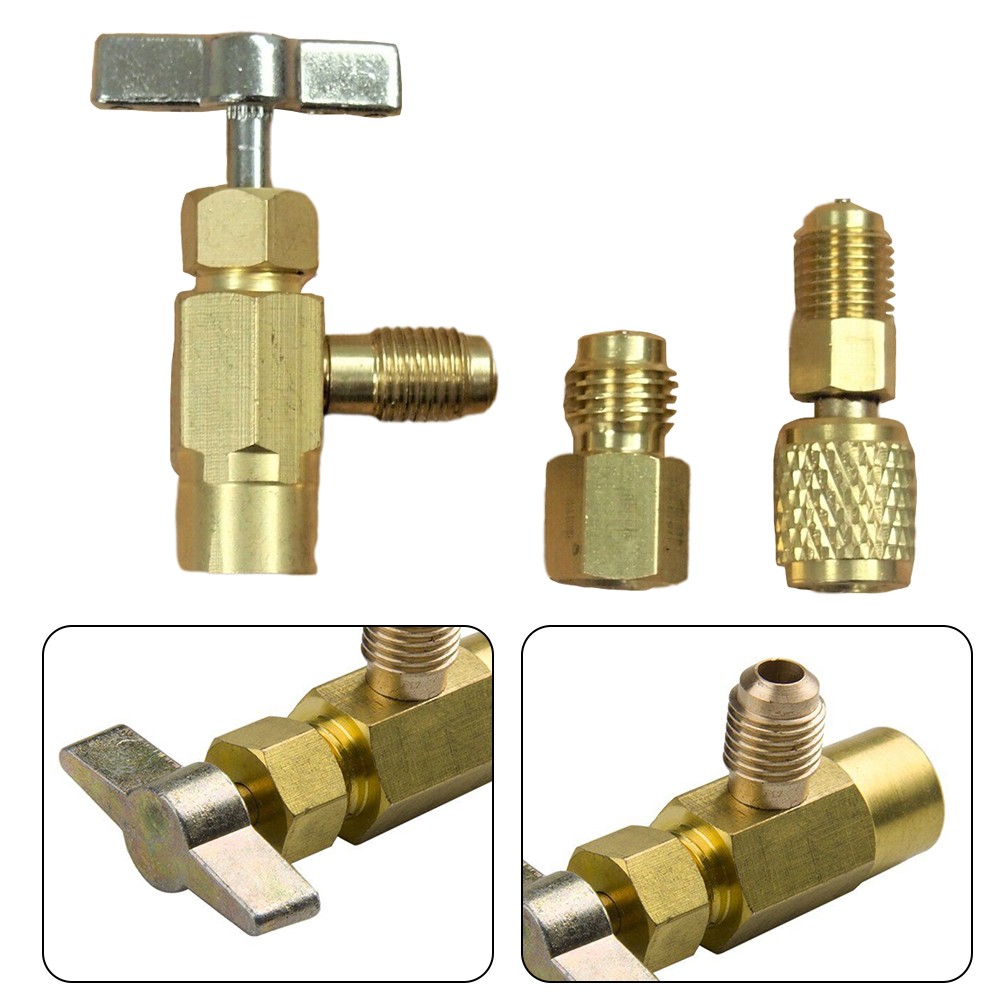 【Bonjoy】 r1234yf tự niêm phong AC có thể chạm và bộ chuyển đổi để bảo dưỡng xe [Bán chạy phụ tùng ô tô niceday]