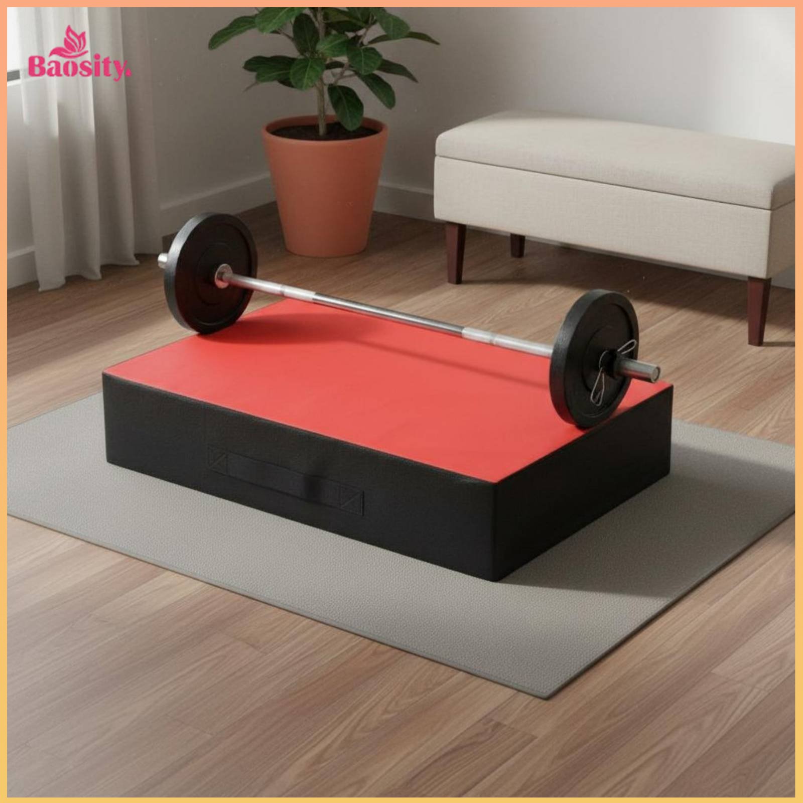 Baosity 2 Pieces Noise Reducing Barbell Drop Pad Sound Deadening Weightlifting Drop Pad Waterproof Foam Lifting Block Portable for Weightlifters ราคา 2,332 บาท*ส่งฟรี