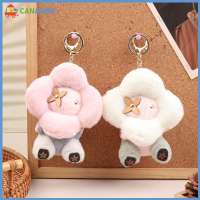 CANAMEK 1 2 chiếc ba lô búp bê treo trang trí bằng vải nhung hoa hướng dương móc khóa xe hơi Móc treo túi Nữ Mặt Dây chuyền