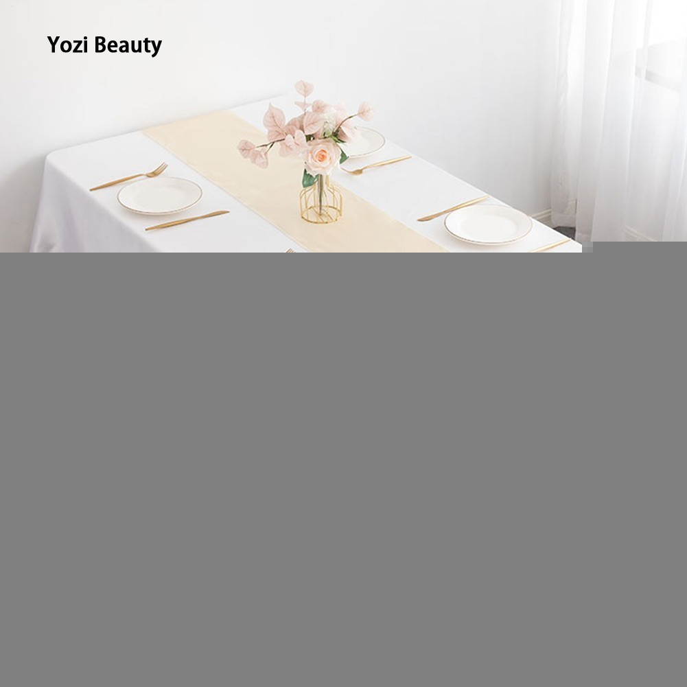 Glossy satin countertop runner fabric 30x275cm for wedding party decoration ราคา 27 บาท*ส่งฟรี