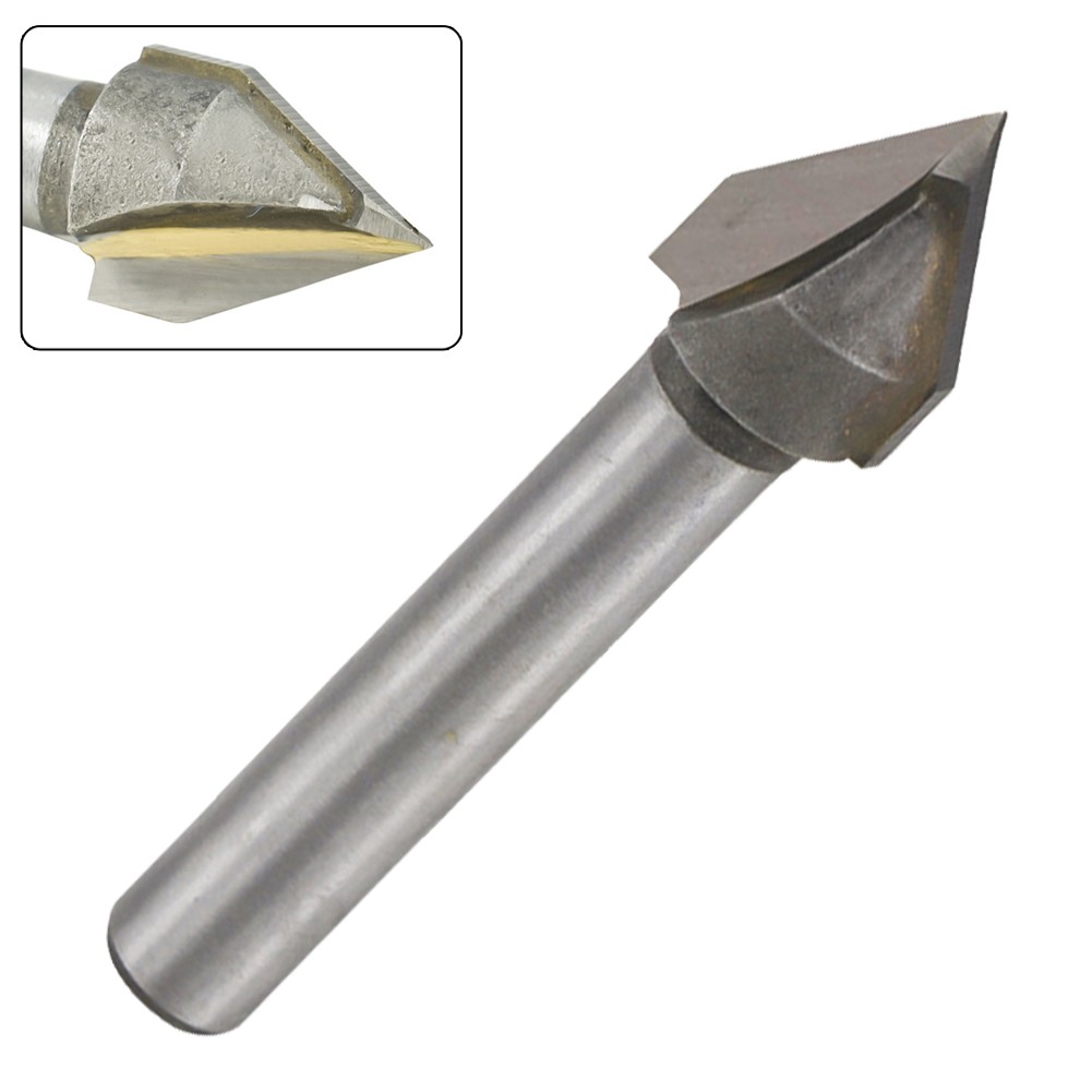 Hometool Chất lượng cao 6x10 mét V hình dạng dao phay chamfer phay ngón cho mịn cắt