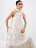 Pomelo Womens Floral Print Bow Dress