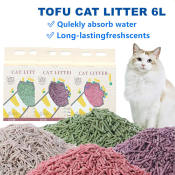 Tofu Cat Litter 6L Food Grade Bentonite Plant Residue